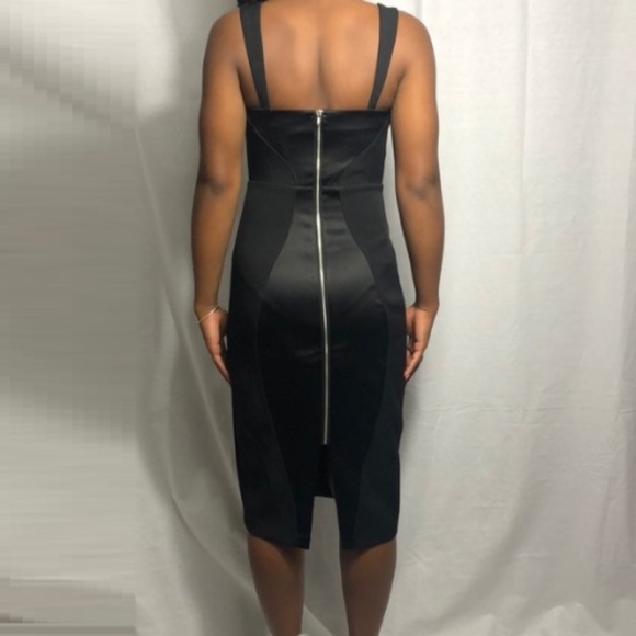 Express Black Tuxedo Midi Dress - Picture 5 of 8